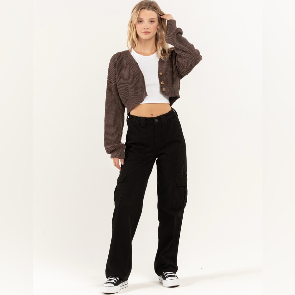 BDG Urban Outfitters Womens Cargo Skate Pants 25 W 32 INSEAM in BLACK